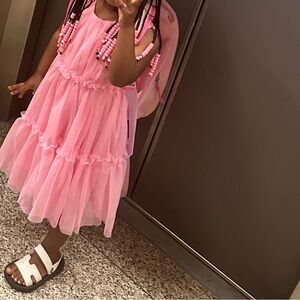H&M Pink Layered Tulle Dress for Girls